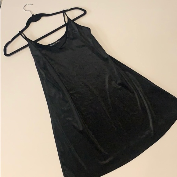 brandy melville black velvet dress